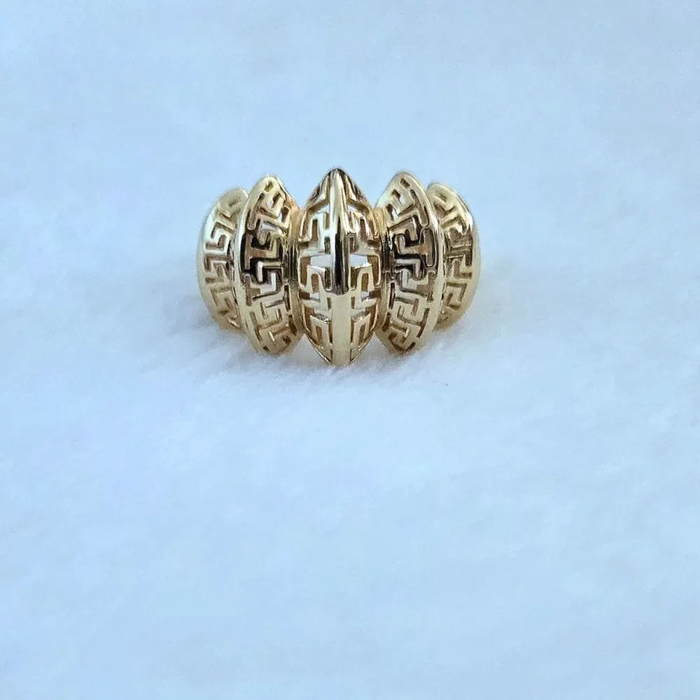 Eye👁 Candy🍭 Septet (7) Ridge Greek🇬🇷 Key🔑 Statement Ring💍 - NWT